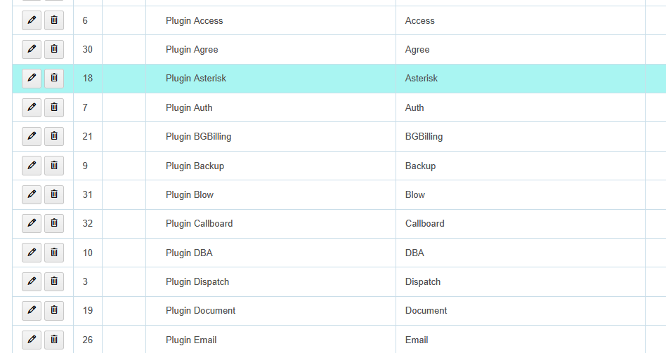 enabled plugin