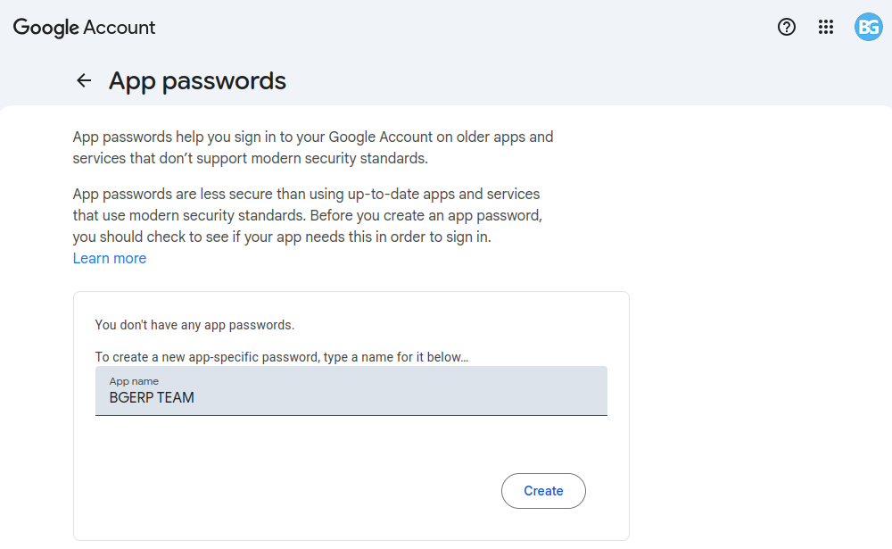 gmail app passwd