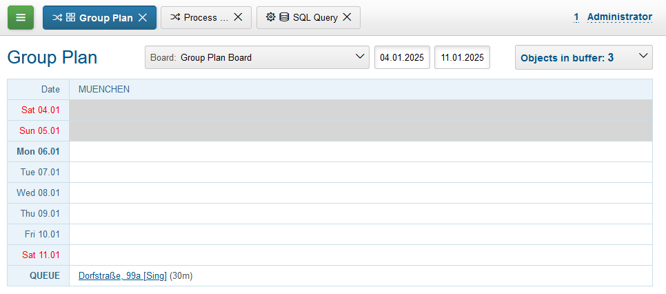 process board queue