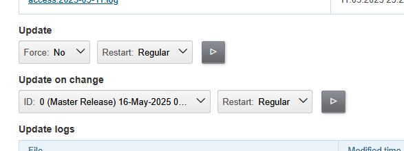 app status update