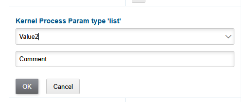 list editor single select