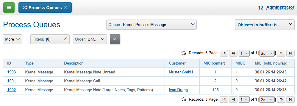 process queue