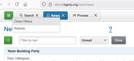 toolbar active rc menu