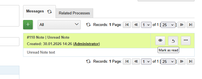 process messages unread