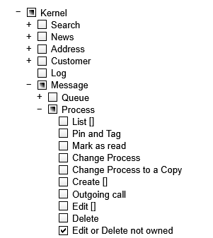process message not owned