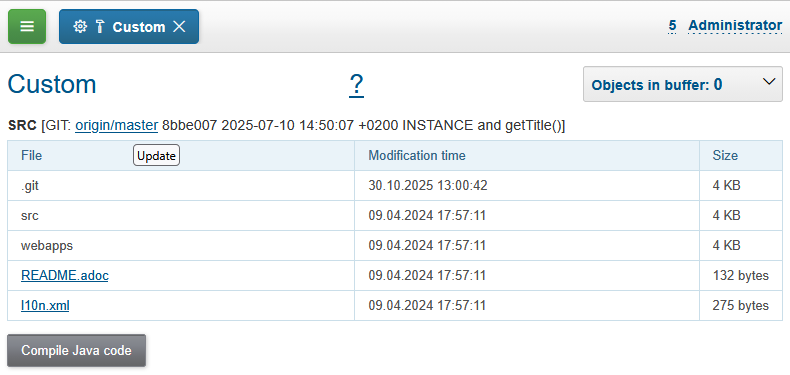 14799 custom git