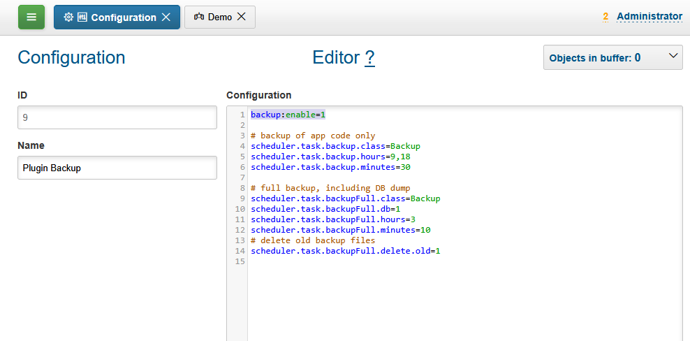 config plugin