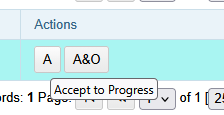 actions buttons