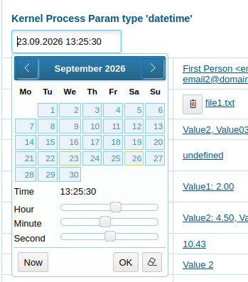 datetime editor