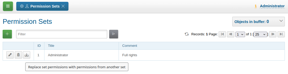 permission set replace