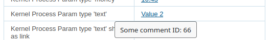 table comment