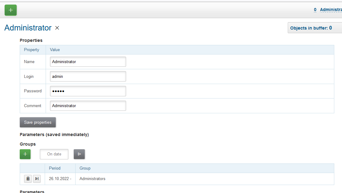 profile own settings